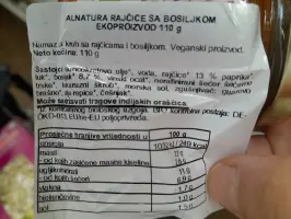 Namaz od rajčice s bosiljkom 110 g