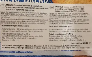 Kruh s češnjakom 250 g