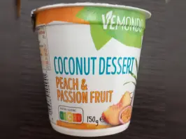 Coconut dessert peach 150 g