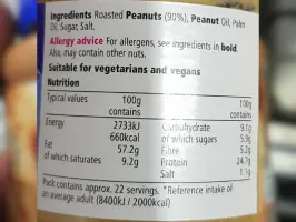 Peanut butter 340 g