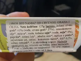 Bio namaz od graha i čilija 125 g