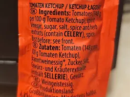 Tomato Ketchup 20 g 17 ml