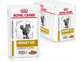 Cat Urinary S/O Moderate Calorie Wet Food Pouches 12 x 85 g