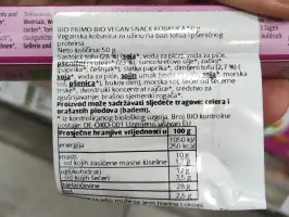 Snack kobasica tofu i pšenica 50 g