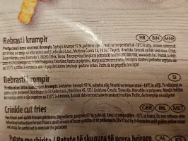 Rebrasti krumpir 750 g