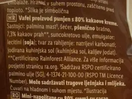 Mini vafer keksi 80 % kakao 200 g