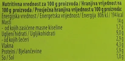 Povrtni namaz od slanutka i crvene paprike 95 g