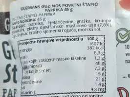 Štapići paprika 45 g