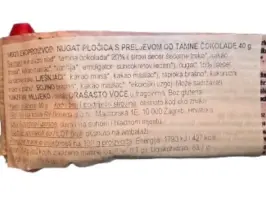 Tamna čokoladica s nugatom 40 g