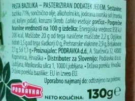 Pasta od bosiljka 130 g