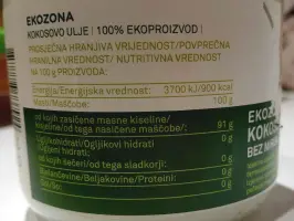 Kokosovo ulje bez mirisa 300 ml