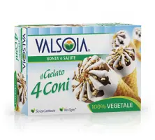 Soy ice cream 480 ml (4 cornets)