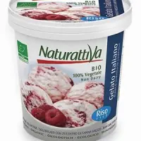 Rice ice cream with raspberries 750 ml