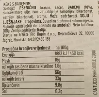 Keksi s bademom 200 g